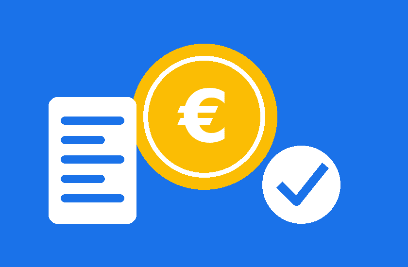 Euro-Münze, Beleg und Haken: Ganztagsbetreuung von der Steuer absetzen